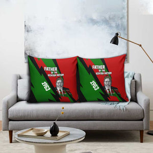 Jomo Kenyatta Pillow Cover Patriotic Colors Design and Father of the Kenyan Nation Tribute - African Pride