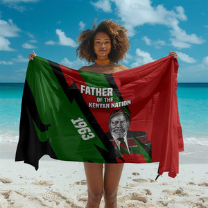 Jomo Kenyatta Sarong Patriotic Colors Design and Father of the Kenyan Nation Tribute - African Pride