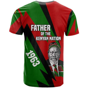Jomo Kenyatta T shirt Patriotic Colors Design and Father of the Kenyan Nation Tribute - African Pride