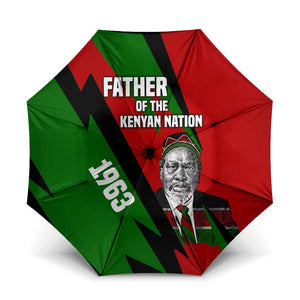 Jomo Kenyatta Umbrella Patriotic Colors Design and Father of the Kenyan Nation Tribute - African Pride