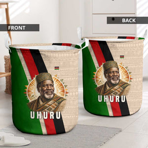 Jomo Kenyatta Laundry Basket Uhuru and Kenyan Heritage Quote Tribute - African Pride