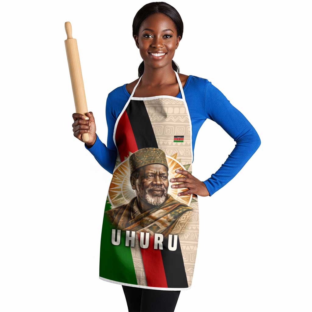 Jomo Kenyatta Apron Uhuru and Kenyan Heritage Quote Tribute - African Pride