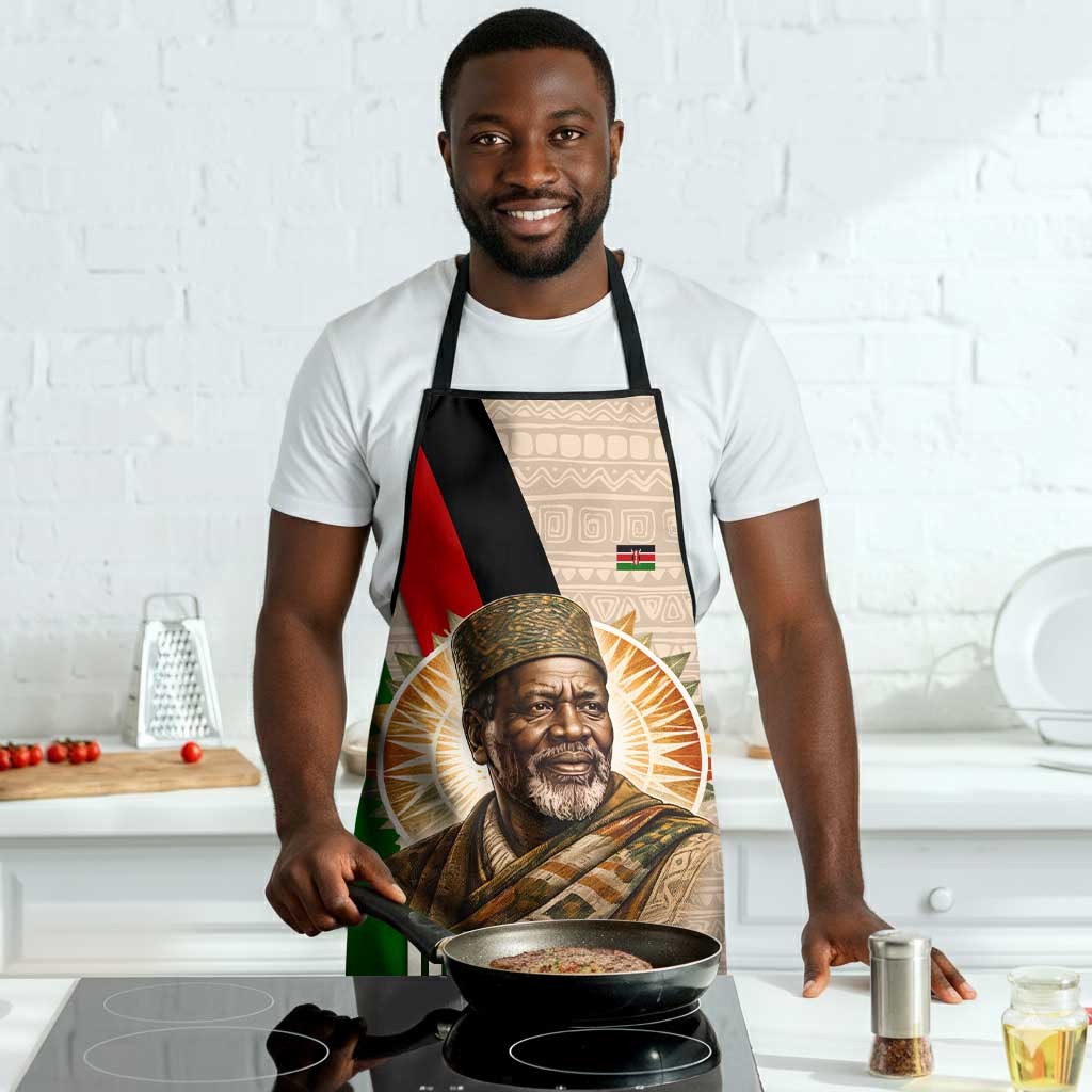 Jomo Kenyatta Apron Uhuru and Kenyan Heritage Quote Tribute - African Pride