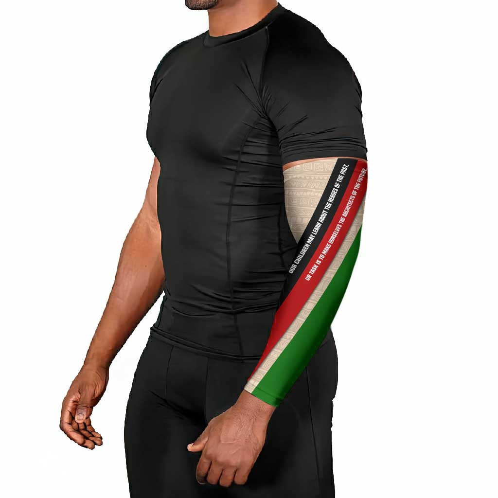 Jomo Kenyatta Arm Sleeves Uhuru and Kenyan Heritage Quote Tribute - African Pride