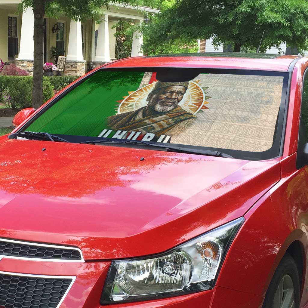 Jomo Kenyatta Auto Sun Shade Uhuru and Kenyan Heritage Quote Tribute - African Pride