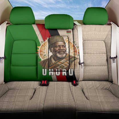 Jomo Kenyatta Back Car Seat Cover Uhuru and Kenyan Heritage Quote Tribute - African Pride