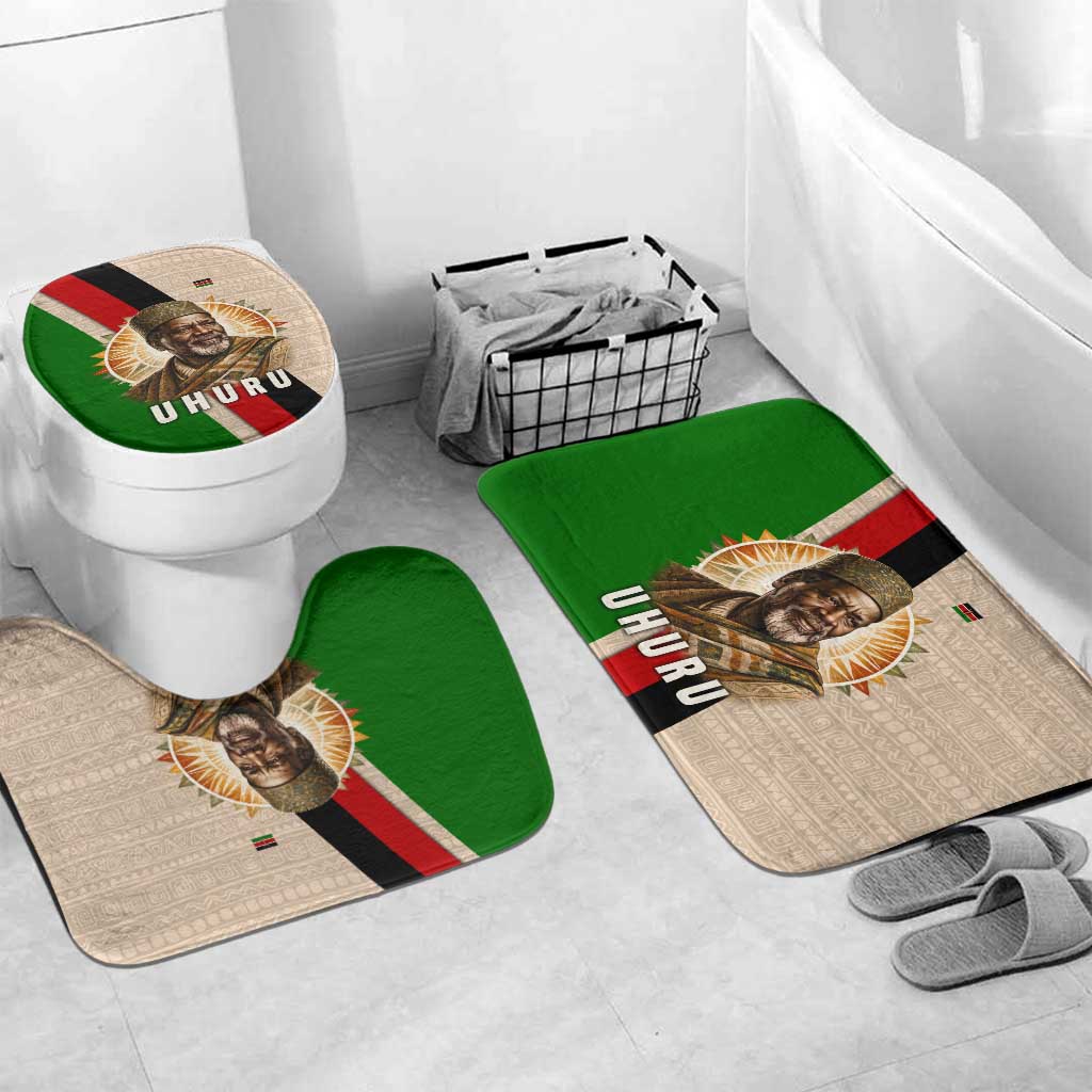 Jomo Kenyatta Bathroom Set Uhuru and Kenyan Heritage Quote Tribute - African Pride