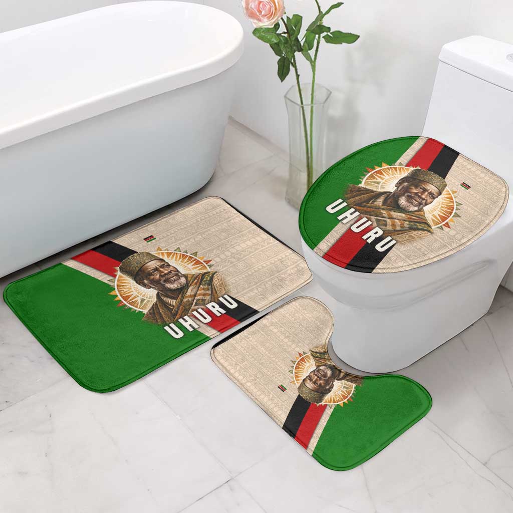 Jomo Kenyatta Bathroom Set Uhuru and Kenyan Heritage Quote Tribute - African Pride