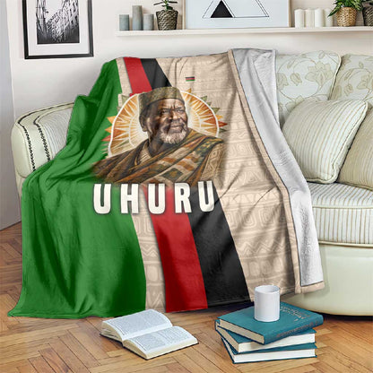 Jomo Kenyatta Blanket Uhuru and Kenyan Heritage Quote Tribute - African Pride