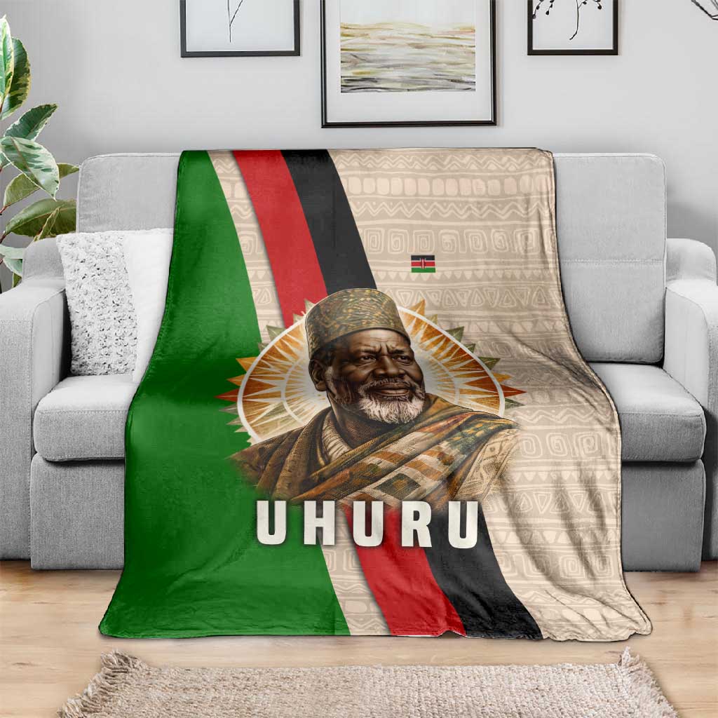 Jomo Kenyatta Blanket Uhuru and Kenyan Heritage Quote Tribute - African Pride