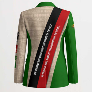 Jomo Kenyatta Blazer Uhuru and Kenyan Heritage Quote Tribute - African Pride