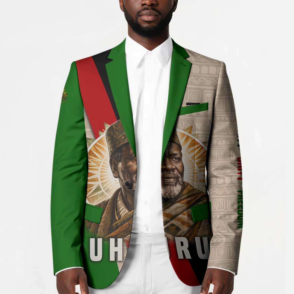 Jomo Kenyatta Blazer Uhuru and Kenyan Heritage Quote Tribute - African Pride