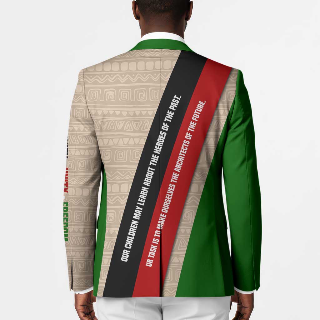 Jomo Kenyatta Blazer Uhuru and Kenyan Heritage Quote Tribute - African Pride