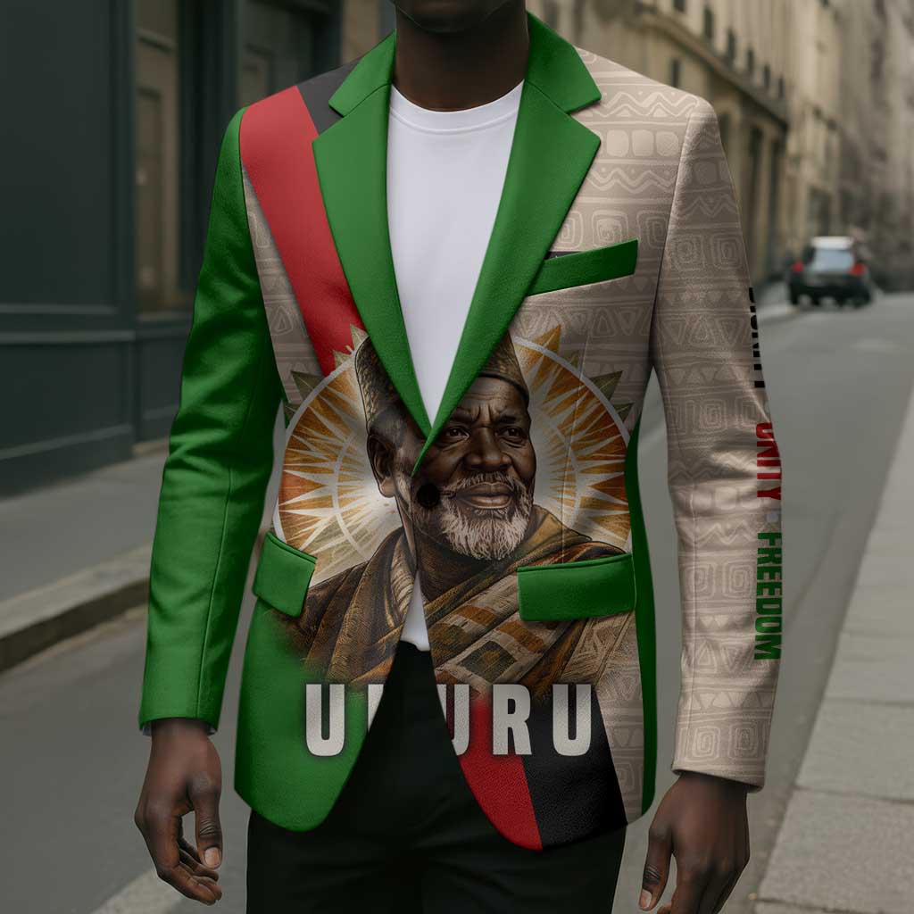 Jomo Kenyatta Blazer Uhuru and Kenyan Heritage Quote Tribute - African Pride