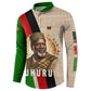 Jomo Kenyatta Button Sweatshirt Uhuru and Kenyan Heritage Quote Tribute