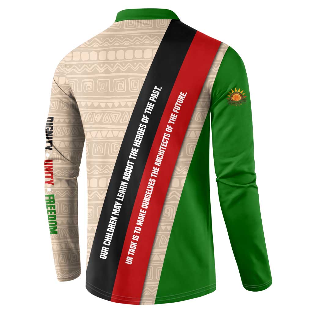 Jomo Kenyatta Button Sweatshirt Uhuru and Kenyan Heritage Quote Tribute