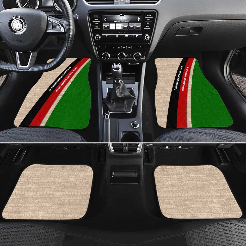 Jomo Kenyatta Car Mats Uhuru and Kenyan Heritage Quote Tribute - African Pride