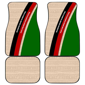 Jomo Kenyatta Car Mats Uhuru and Kenyan Heritage Quote Tribute - African Pride