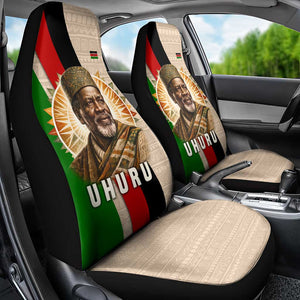 Jomo Kenyatta Car Seat Cover Uhuru and Kenyan Heritage Quote Tribute - African Pride