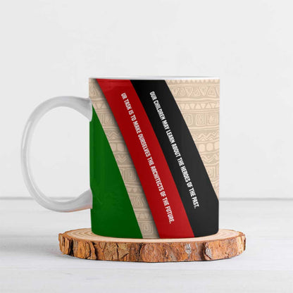 Jomo Kenyatta Ceramic Mug Uhuru and Kenyan Heritage Quote Tribute - African Pride