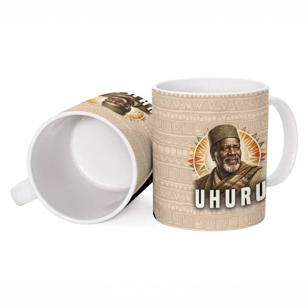 Jomo Kenyatta Ceramic Mug Uhuru and Kenyan Heritage Quote Tribute - African Pride