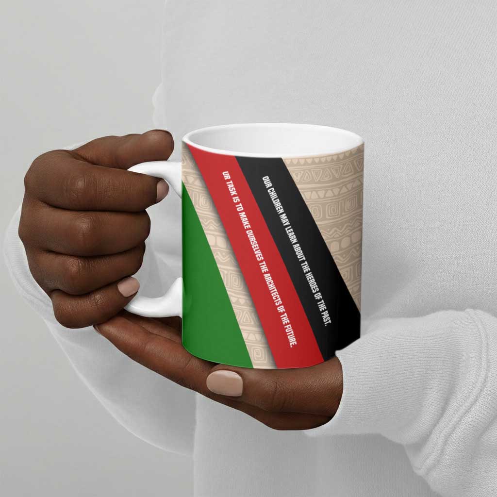 Jomo Kenyatta Ceramic Mug Uhuru and Kenyan Heritage Quote Tribute - African Pride