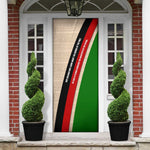 Jomo Kenyatta Door Cover Uhuru and Kenyan Heritage Quote Tribute - African Pride