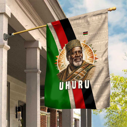 Jomo Kenyatta Garden Flag Uhuru and Kenyan Heritage Quote Tribute - African Pride