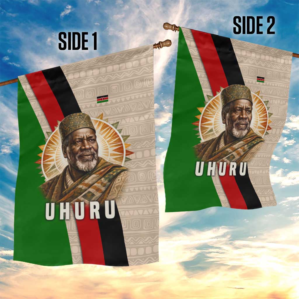 Jomo Kenyatta Garden Flag Uhuru and Kenyan Heritage Quote Tribute - African Pride
