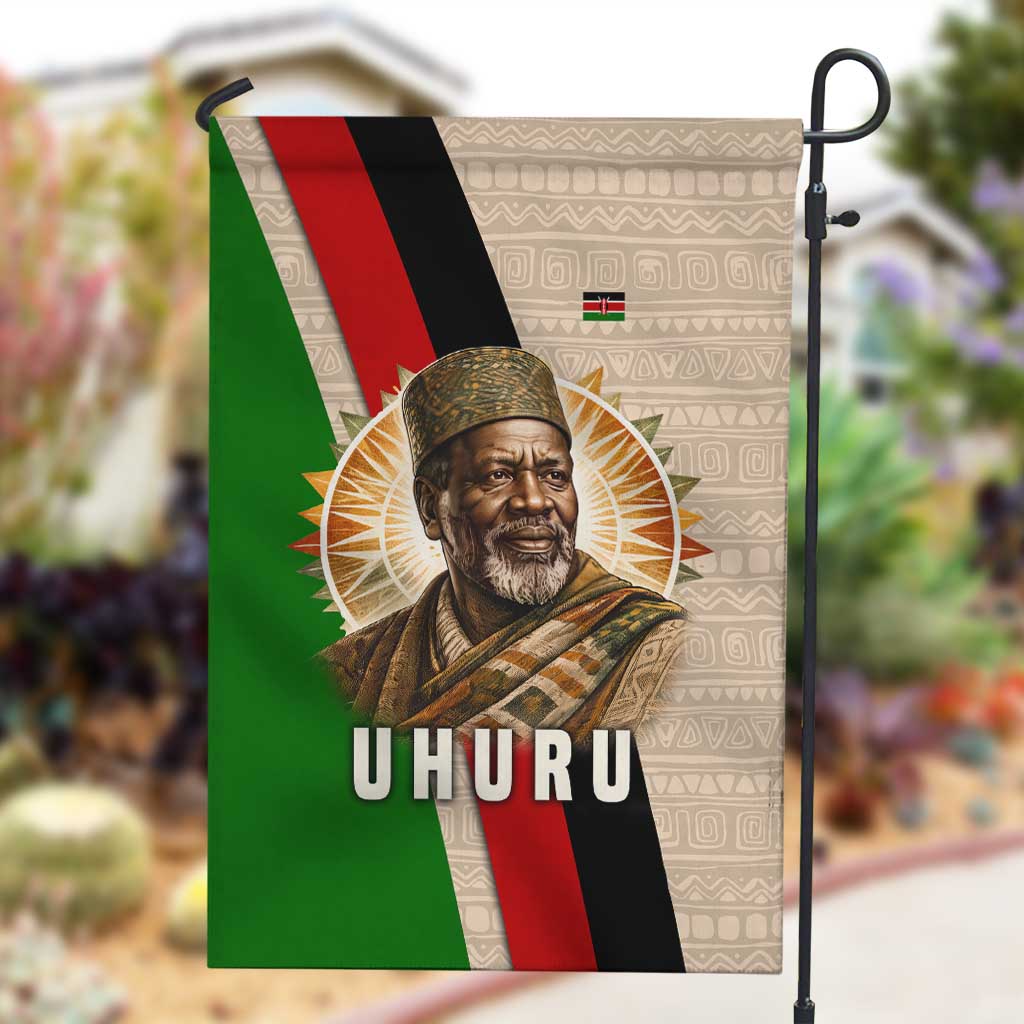 Jomo Kenyatta Garden Flag Uhuru and Kenyan Heritage Quote Tribute - African Pride