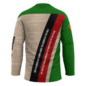 Jomo Kenyatta Hockey Jersey Uhuru and Kenyan Heritage Quote Tribute - African Pride