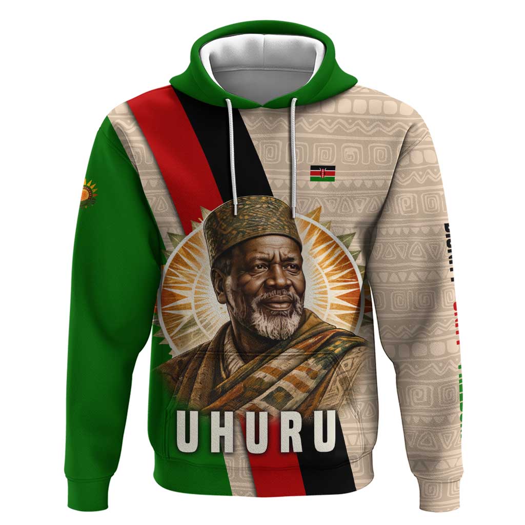 Jomo Kenyatta Hoodie Uhuru and Kenyan Heritage Quote Tribute - African Pride