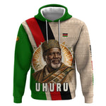 Jomo Kenyatta Hoodie Uhuru and Kenyan Heritage Quote Tribute - African Pride