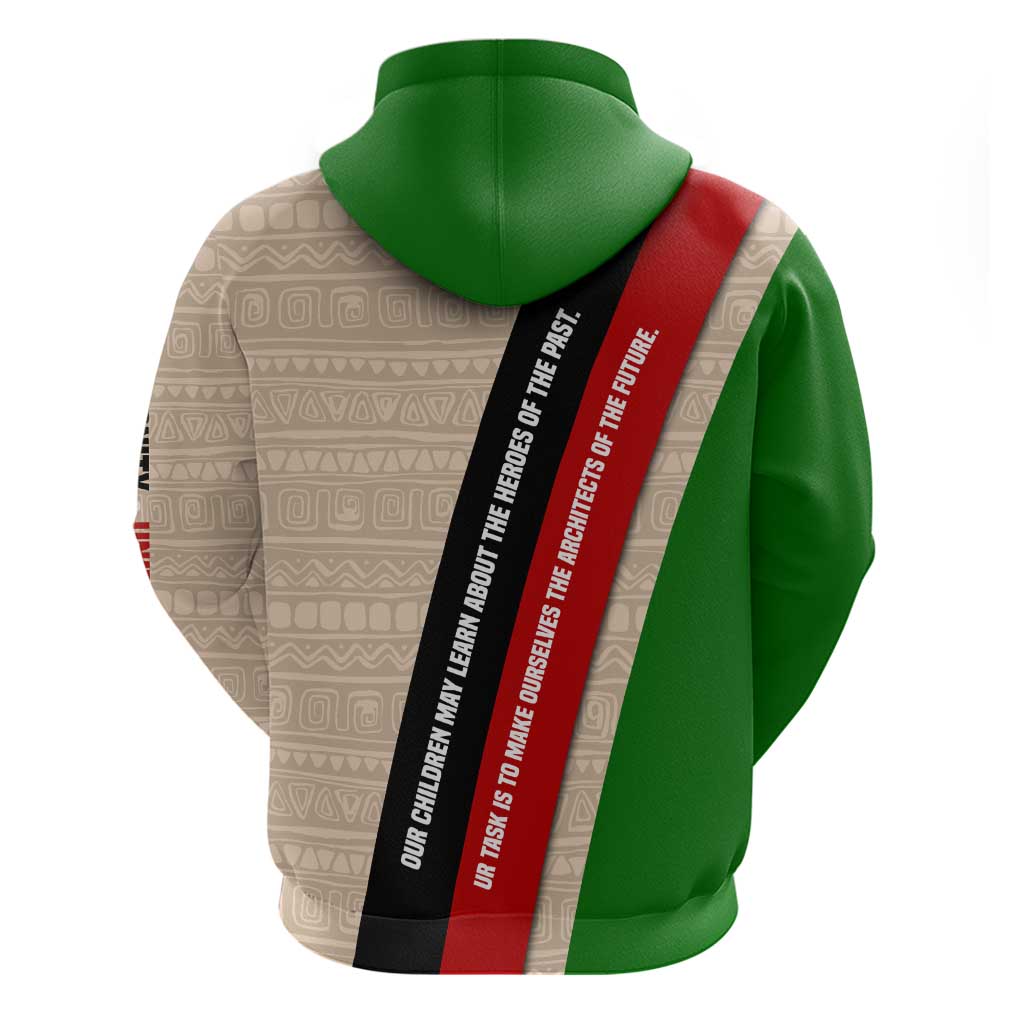 Jomo Kenyatta Hoodie Uhuru and Kenyan Heritage Quote Tribute - African Pride
