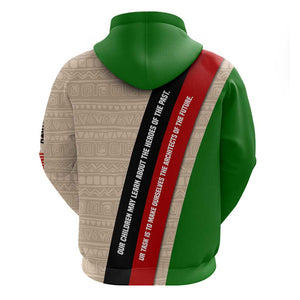 Jomo Kenyatta Hoodie Uhuru and Kenyan Heritage Quote Tribute - African Pride