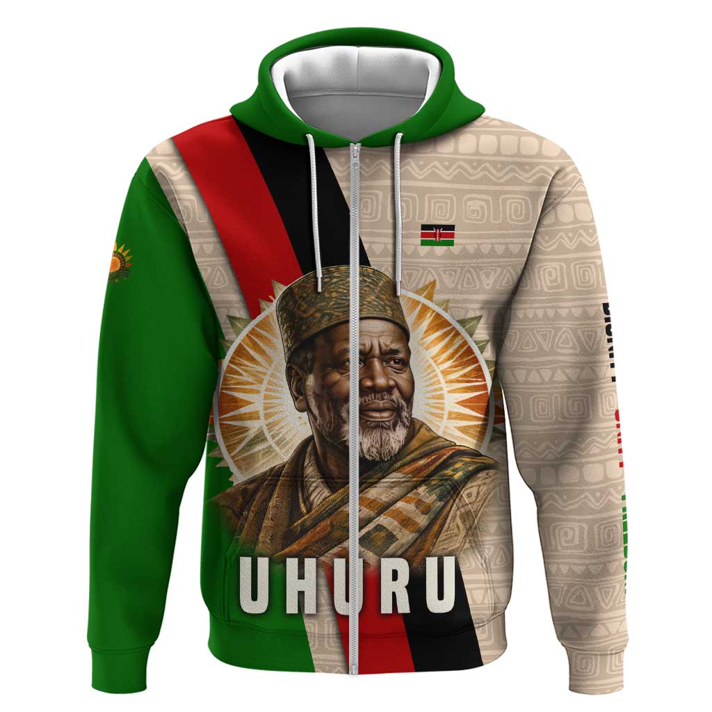 Jomo Kenyatta Hoodie Uhuru and Kenyan Heritage Quote Tribute - African Pride