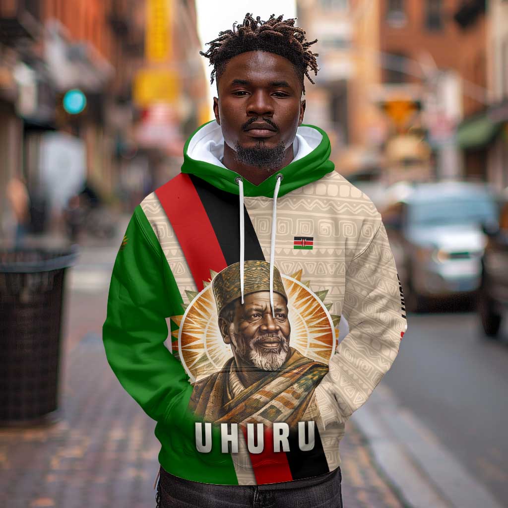 Jomo Kenyatta Hoodie Uhuru and Kenyan Heritage Quote Tribute - African Pride