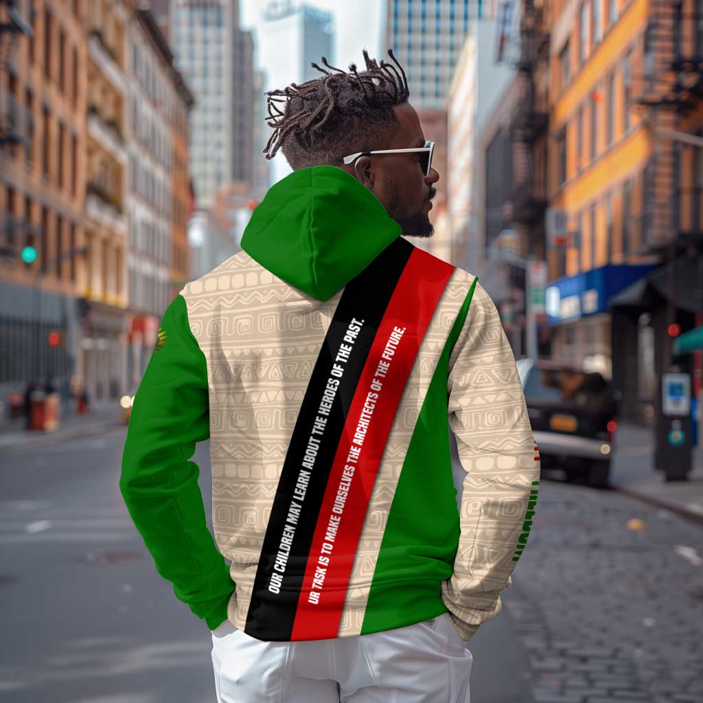 Jomo Kenyatta Hoodie Uhuru and Kenyan Heritage Quote Tribute - African Pride