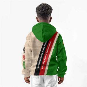 Jomo Kenyatta Kid Hoodie Uhuru and Kenyan Heritage Quote Tribute - African Pride