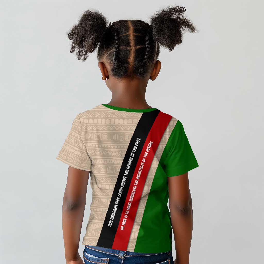 Jomo Kenyatta Kid T shirt Uhuru and Kenyan Heritage Quote Tribute - African Pride