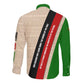 Jomo Kenyatta Long Sleeve Button Shirt Uhuru and Kenyan Heritage Quote Tribute - African Pride