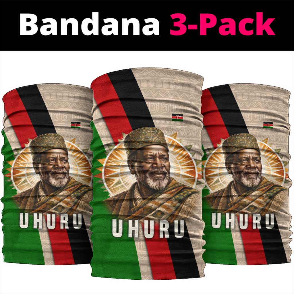 Jomo Kenyatta Neck Gaiter Uhuru and Kenyan Heritage Quote Tribute - African Pride