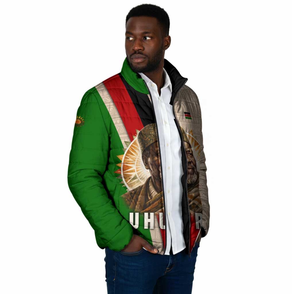 Jomo Kenyatta Padded Jacket Uhuru and Kenyan Heritage Quote Tribute - African Pride