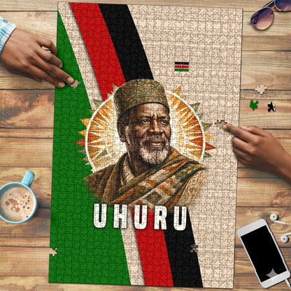 Jomo Kenyatta Puzzle Uhuru and Kenyan Heritage Quote Tribute - African Pride