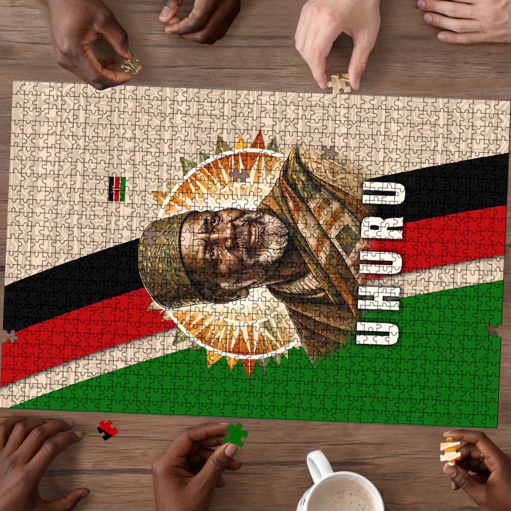 Jomo Kenyatta Puzzle Uhuru and Kenyan Heritage Quote Tribute - African Pride