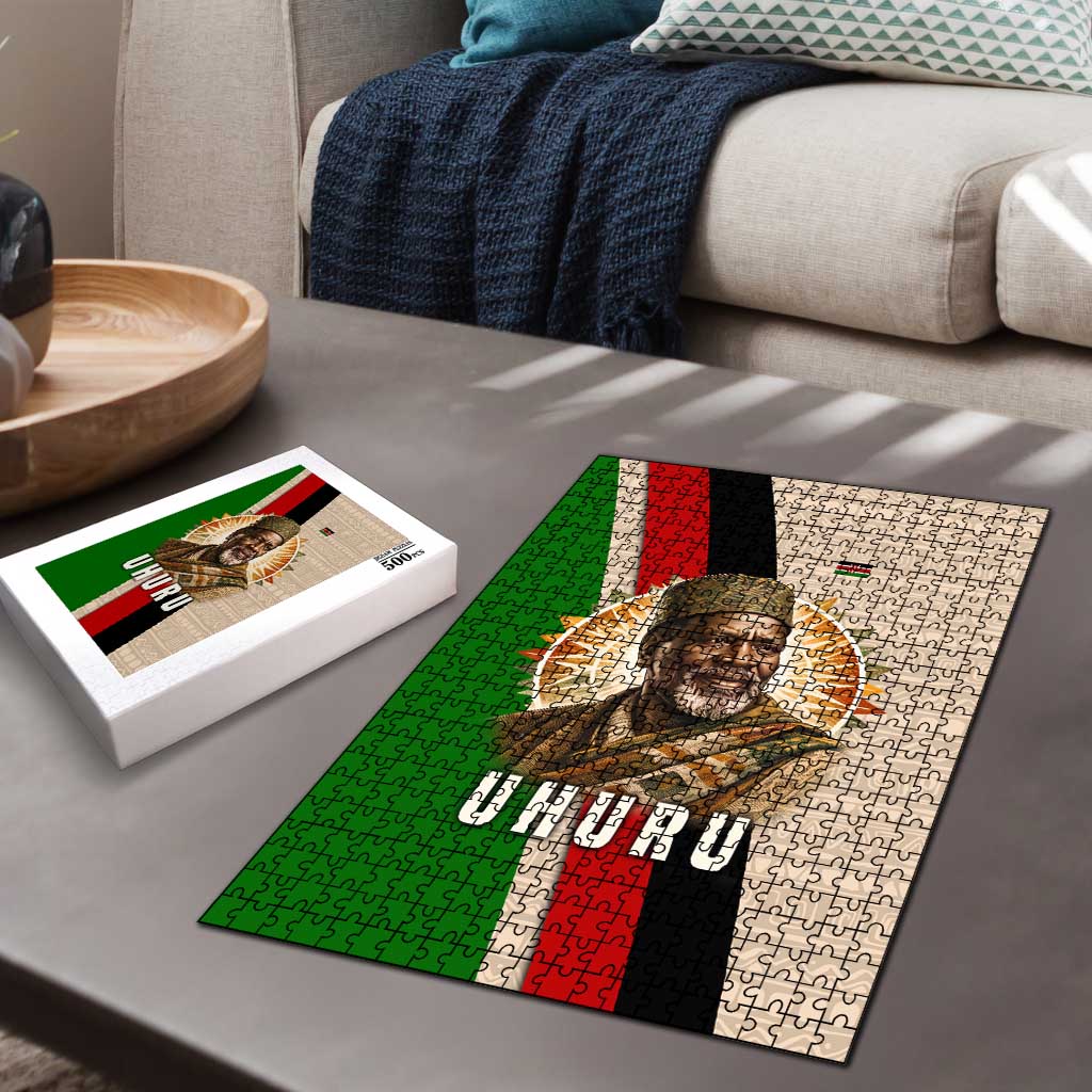 Jomo Kenyatta Puzzle Uhuru and Kenyan Heritage Quote Tribute - African Pride