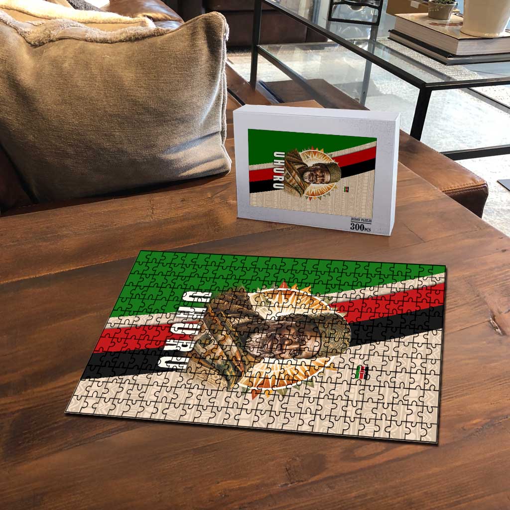 Jomo Kenyatta Puzzle Uhuru and Kenyan Heritage Quote Tribute - African Pride