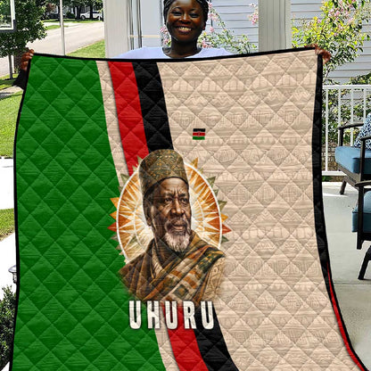 Jomo Kenyatta Quilt Uhuru and Kenyan Heritage Quote Tribute - African Pride