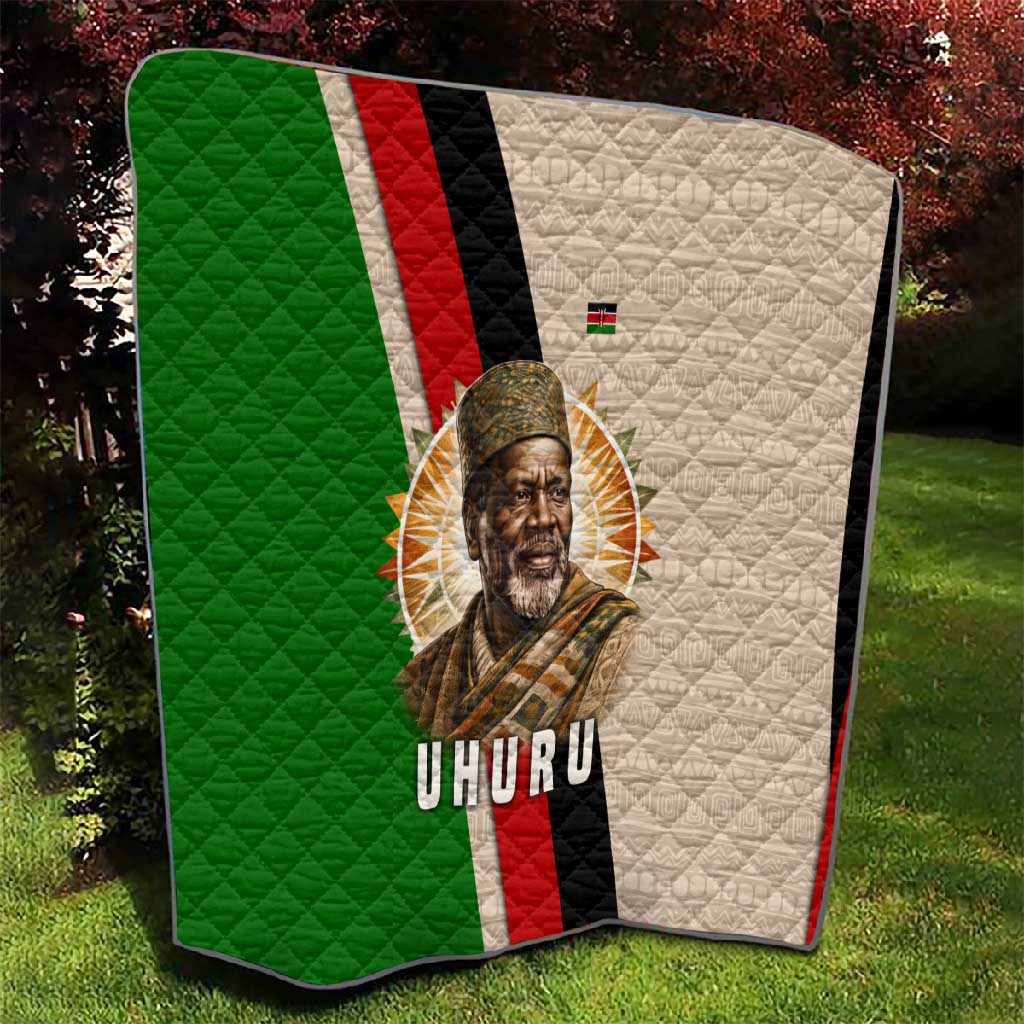 Jomo Kenyatta Quilt Uhuru and Kenyan Heritage Quote Tribute - African Pride