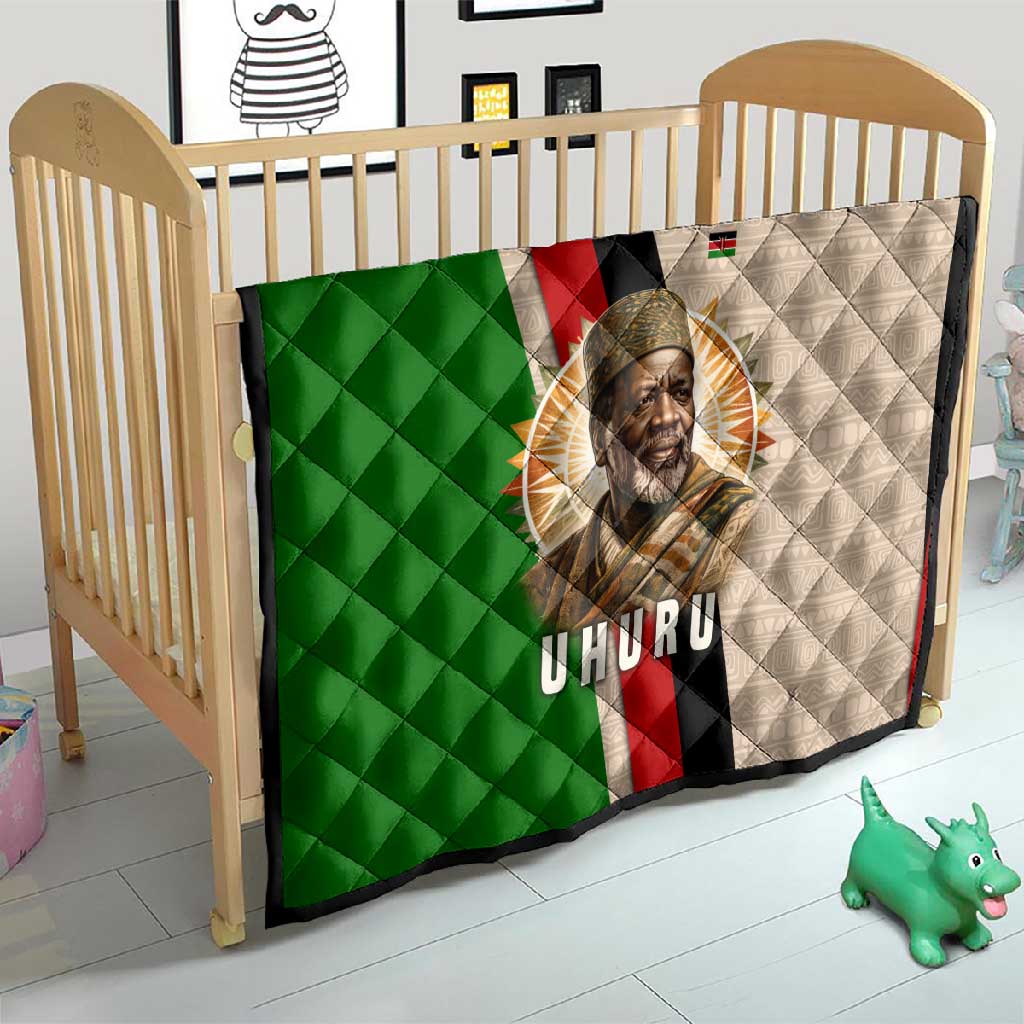 Jomo Kenyatta Quilt Uhuru and Kenyan Heritage Quote Tribute - African Pride